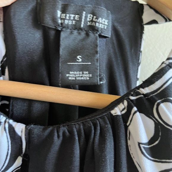 WHITE HOUSE BLACK MARKET HALTER MIDI DRESS WOMENS SIZE S CHAIN‎ FLORAL PR… - Picture 3 of 7